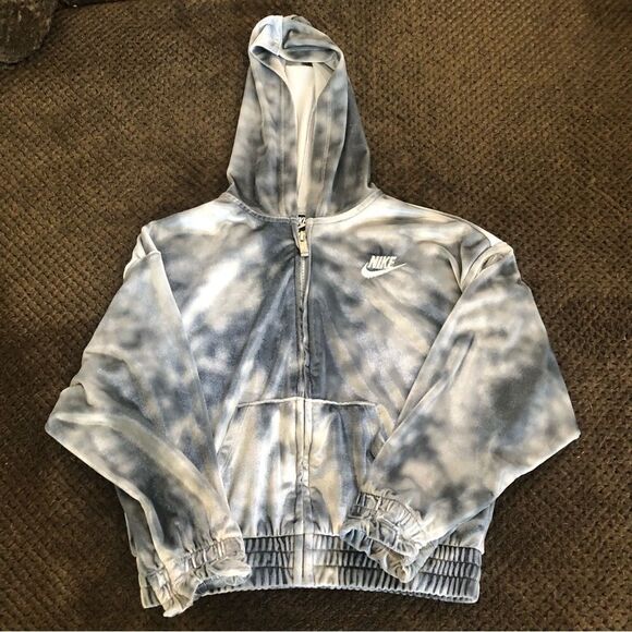 Nike Velour Full Zip Hoodie - Picture 1 of 3